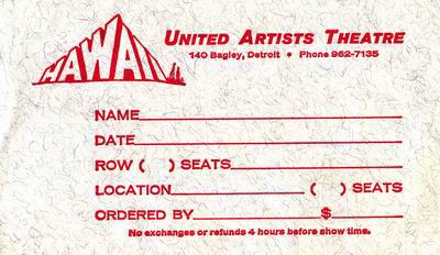United Artists Theatre - From Robert Morrow